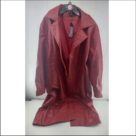 *BN* Long Red Trench Coat - Size XL - Picture 2 of 8